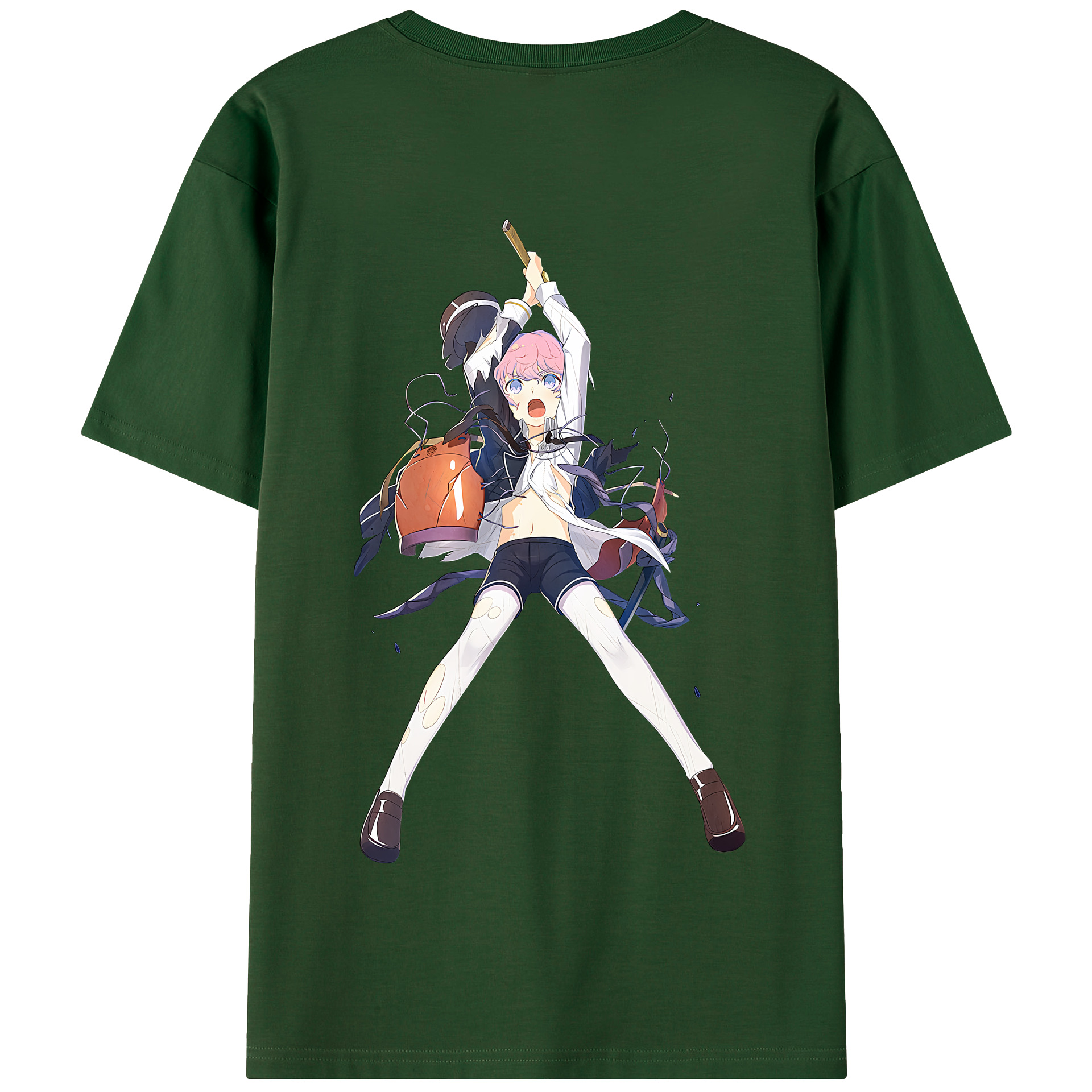 （画像用） 刀剣乱舞 Touken Ranbu 綿100％半袖Tシャツ（背面プリント）